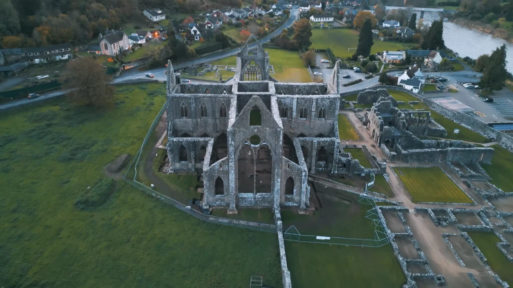 Tintern Abbey from above